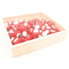 Wooden Stickers in Box - Ladybirds Wooden Stickers in Box - Ladybirds